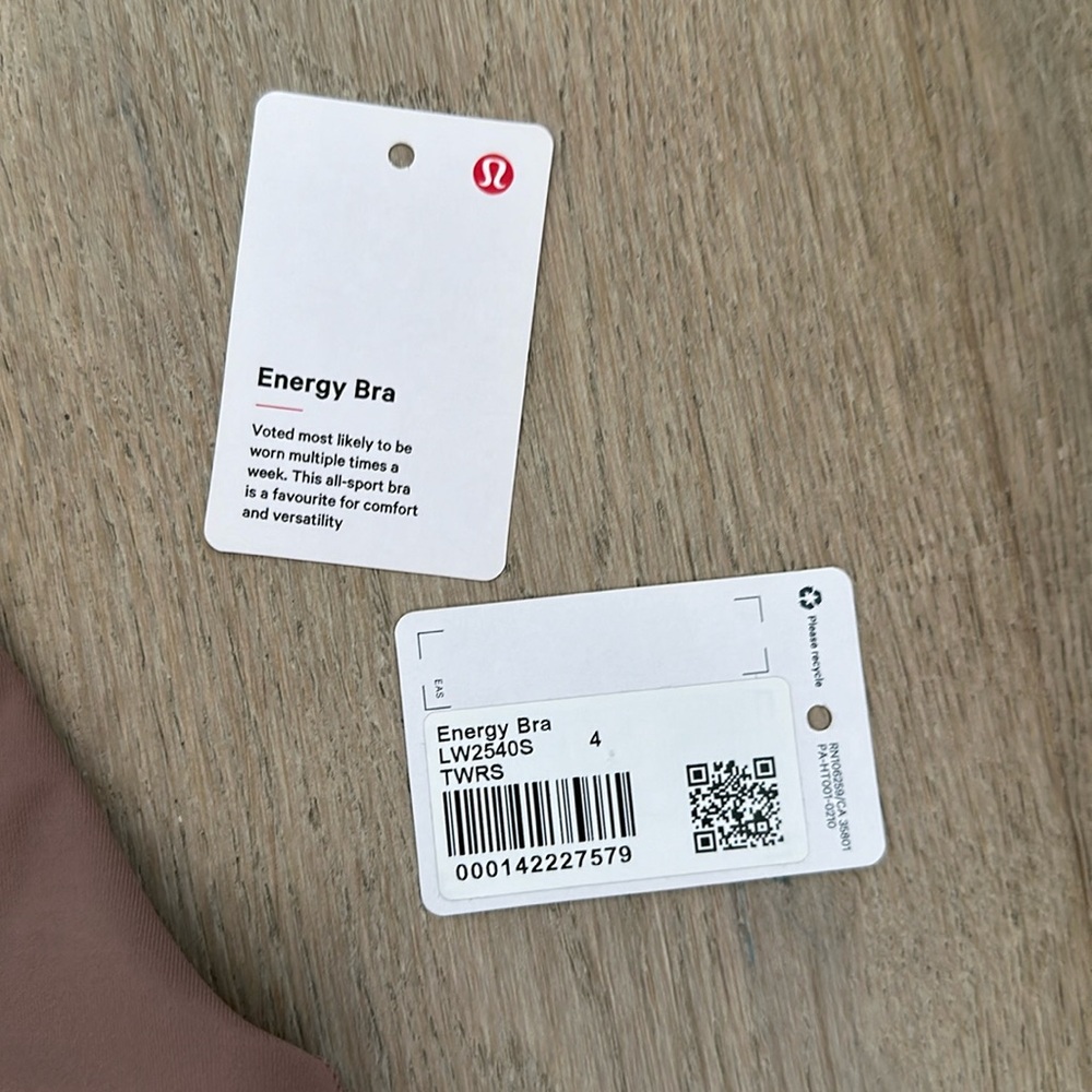 lululemon athletica Energy Bra in dusty rose - Picture 2 of 15